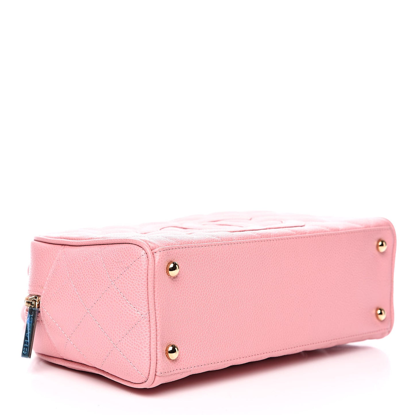 Caviar Quilted Small Bowler Pink