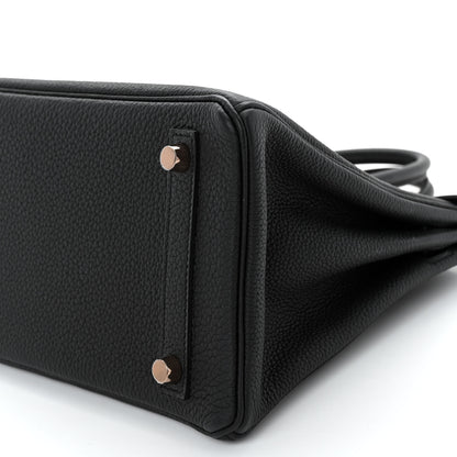 Hermes Togo Birkin 25 Black 10 of 13