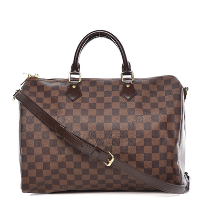Louis Vuitton Damier Ebene Speedy Bandouliere 35 1 of 12