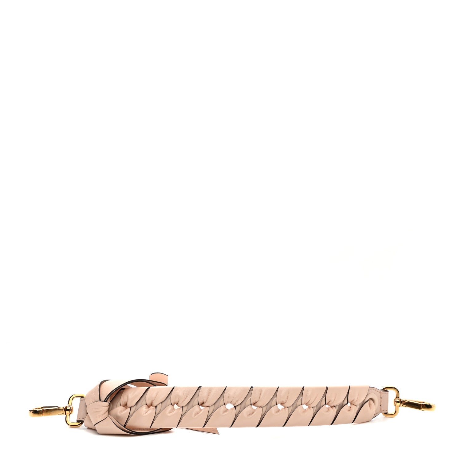 Fendi Vitello Liberty Shiny Nappa Lace Up Bow Mini Strap You Plaster 1 of 6