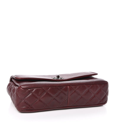 Chanel Calfskin Medium Flap Bag Dark Red 4 of 11