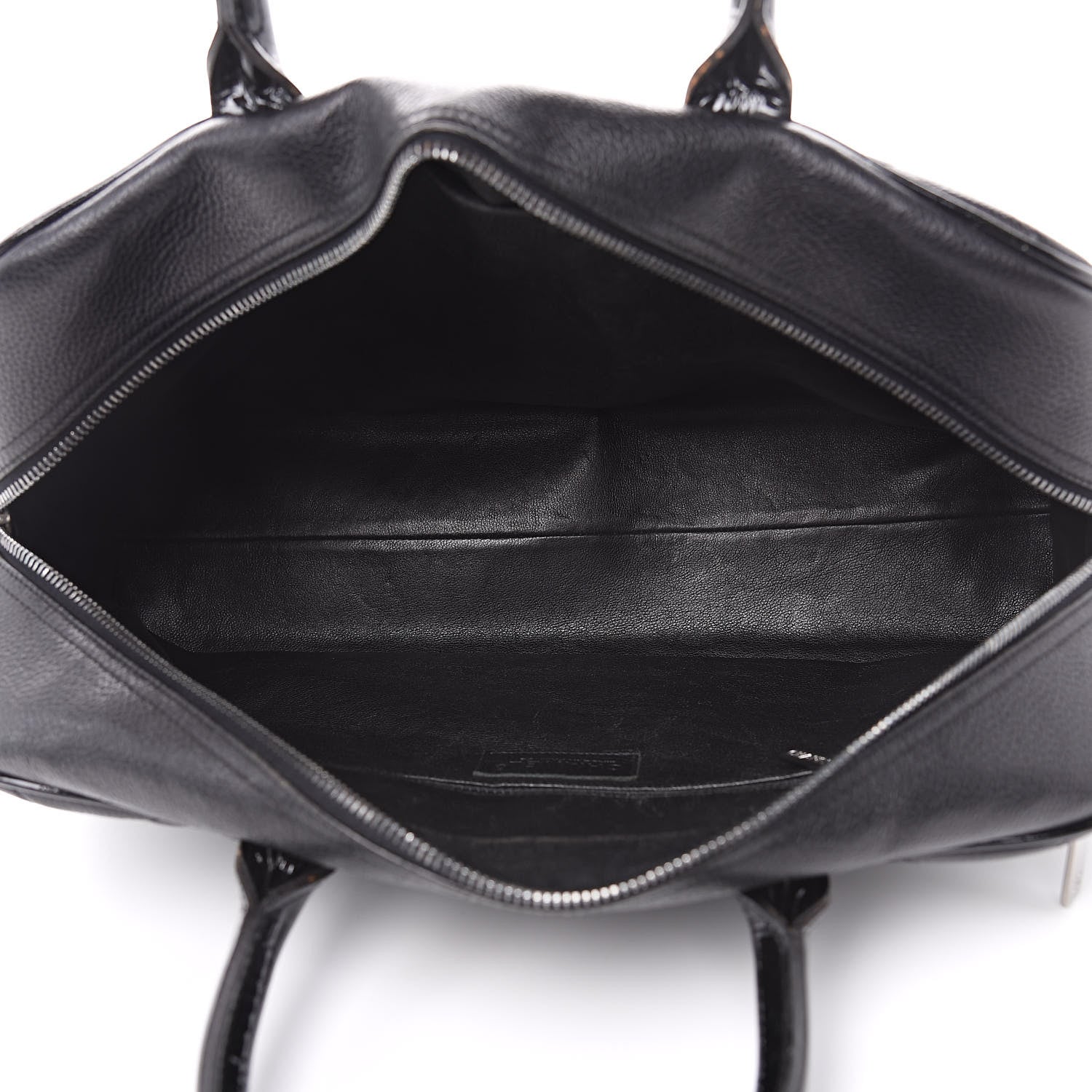 Chanel Caviar Patent Quilted Large Bowler Black 5 of 15