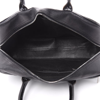Chanel Caviar Patent Quilted Large Bowler Black 5 of 15