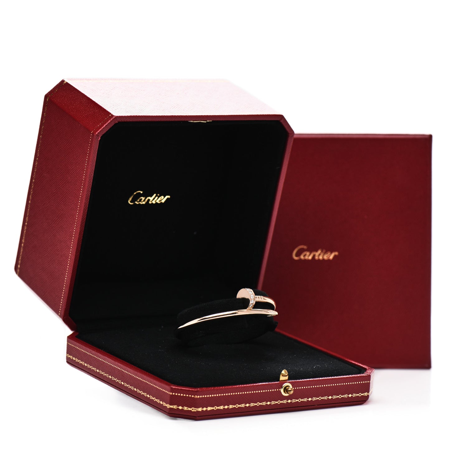18K Pink Gold Diamond Juste Un Clou Bracelet 15