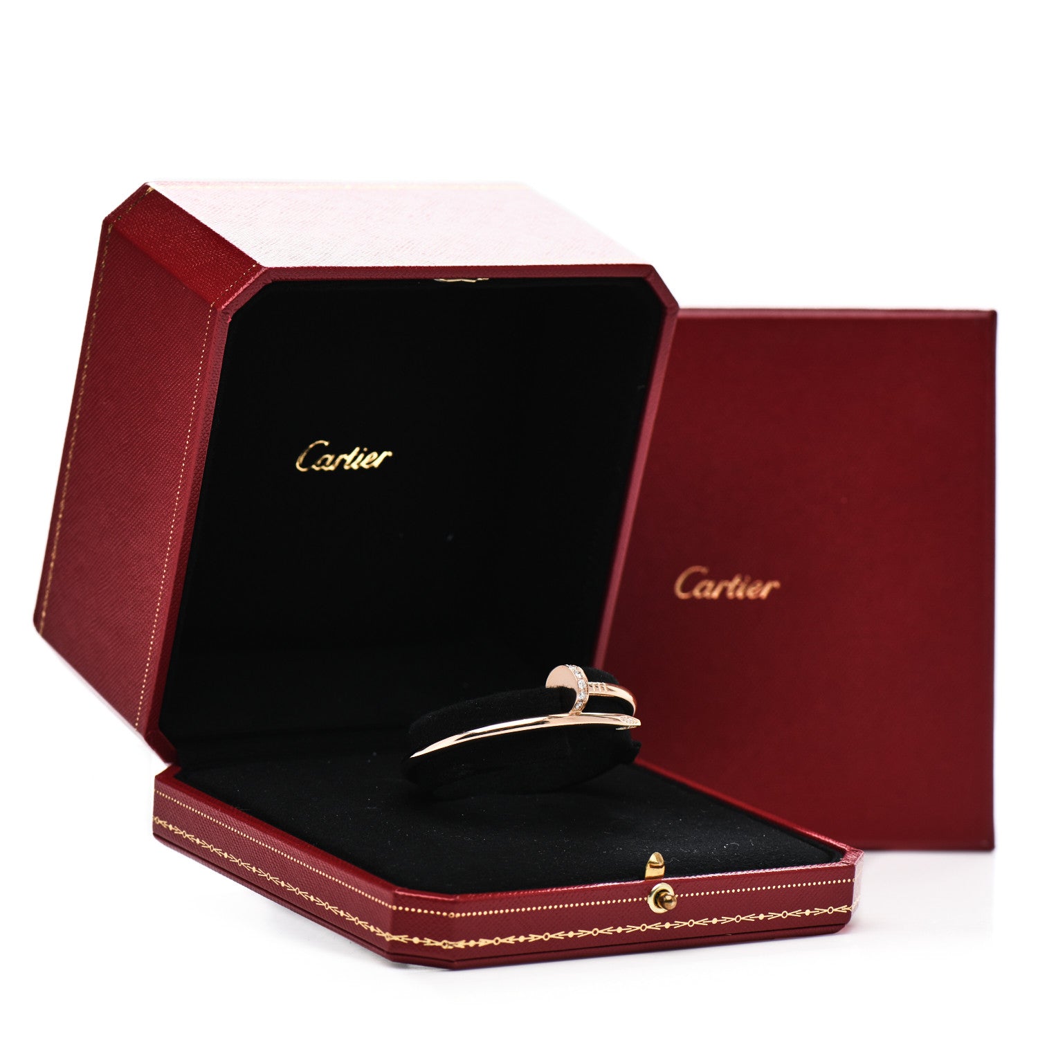 Cartier 18K Pink Gold Diamond Juste Un Clou Bracelet 15 4 of 4