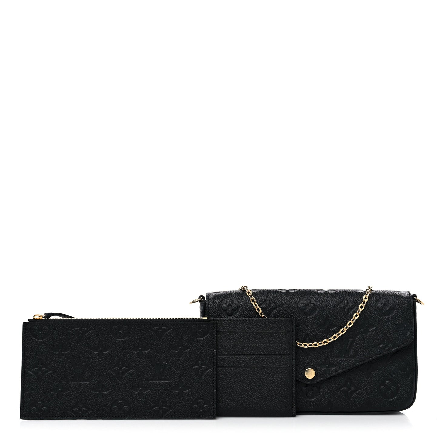 Empreinte Pochette Felicie Chain Wallet Black