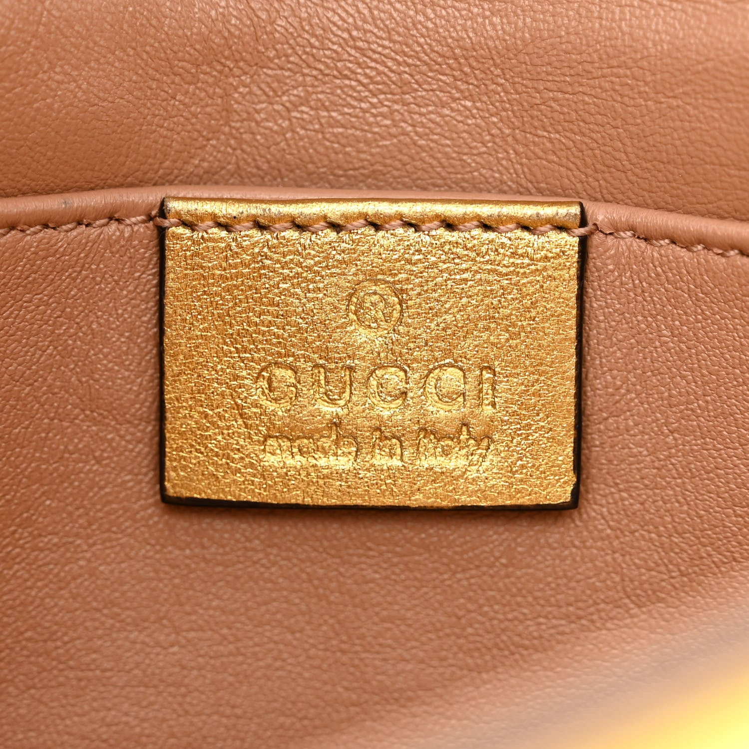 Gucci Metallic Nappa Pearl Studded Mini Queen Margaret Broadway Shoulder Bag Gold 6 of 16