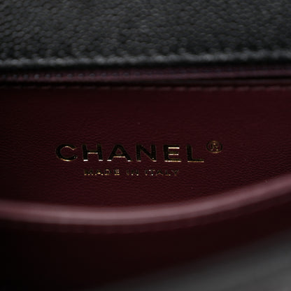 Chanel Caviar Quilted Mini Coco Chain Handle Flap Black 6 of 10