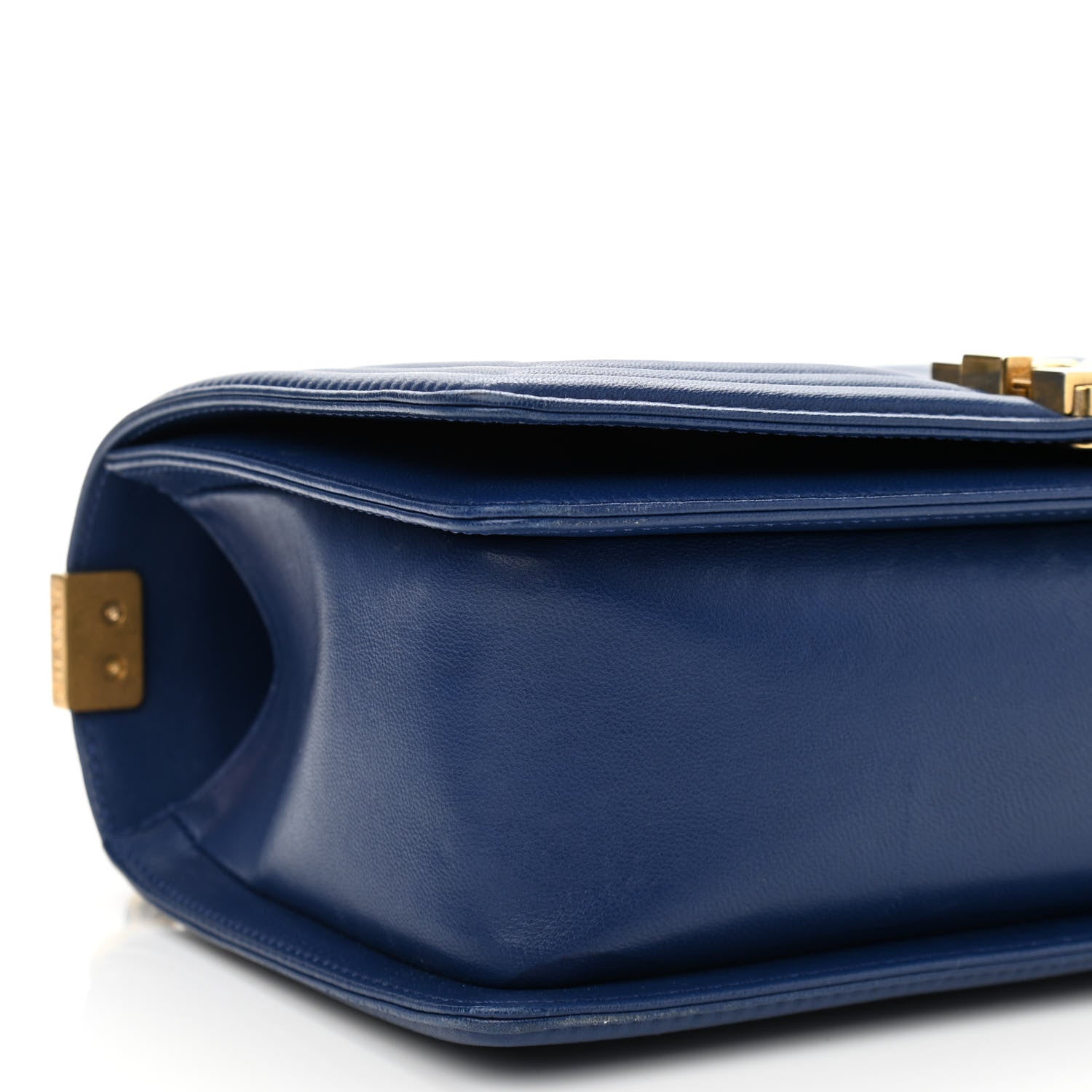 Chanel Lambskin Quilted Medium Boy Flap Blue 9 of 12