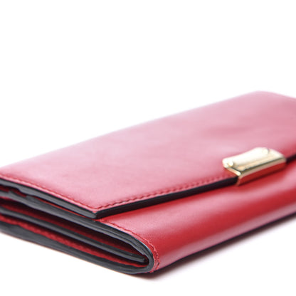 Burberry Smooth Calfskin Continental Flap Wallet Red 6 of 9