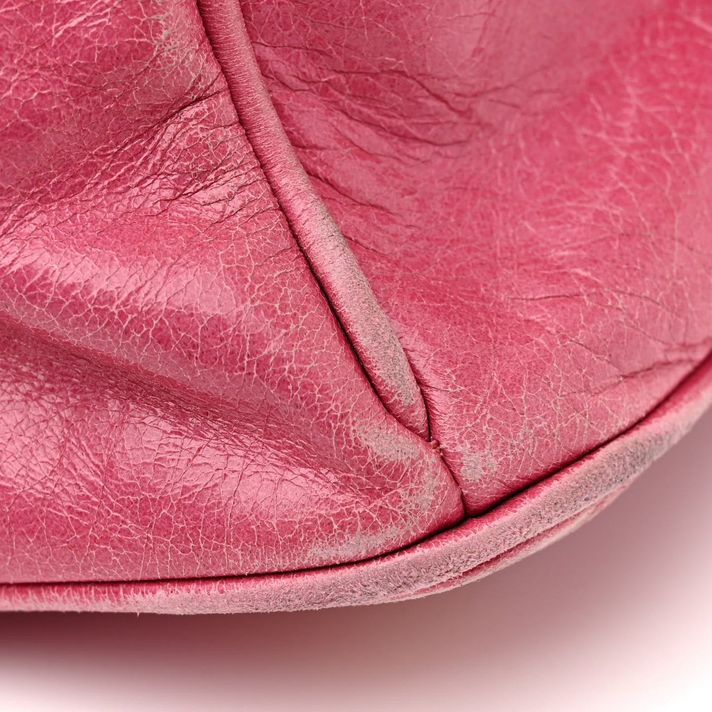 Vitello Shine Shopping Satchel Peonia