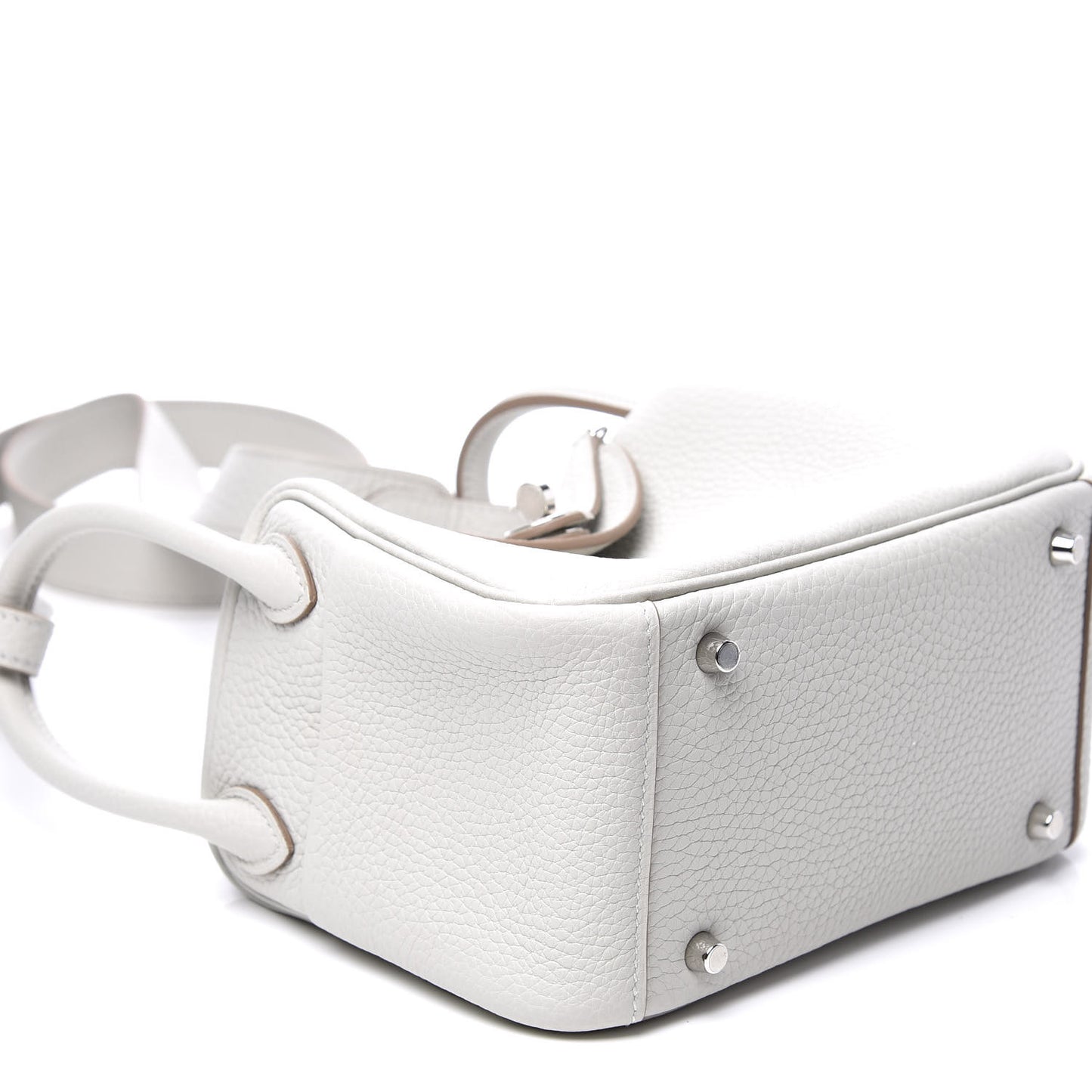 Taurillon Clemence Mini Lindy 20 Gris Perle