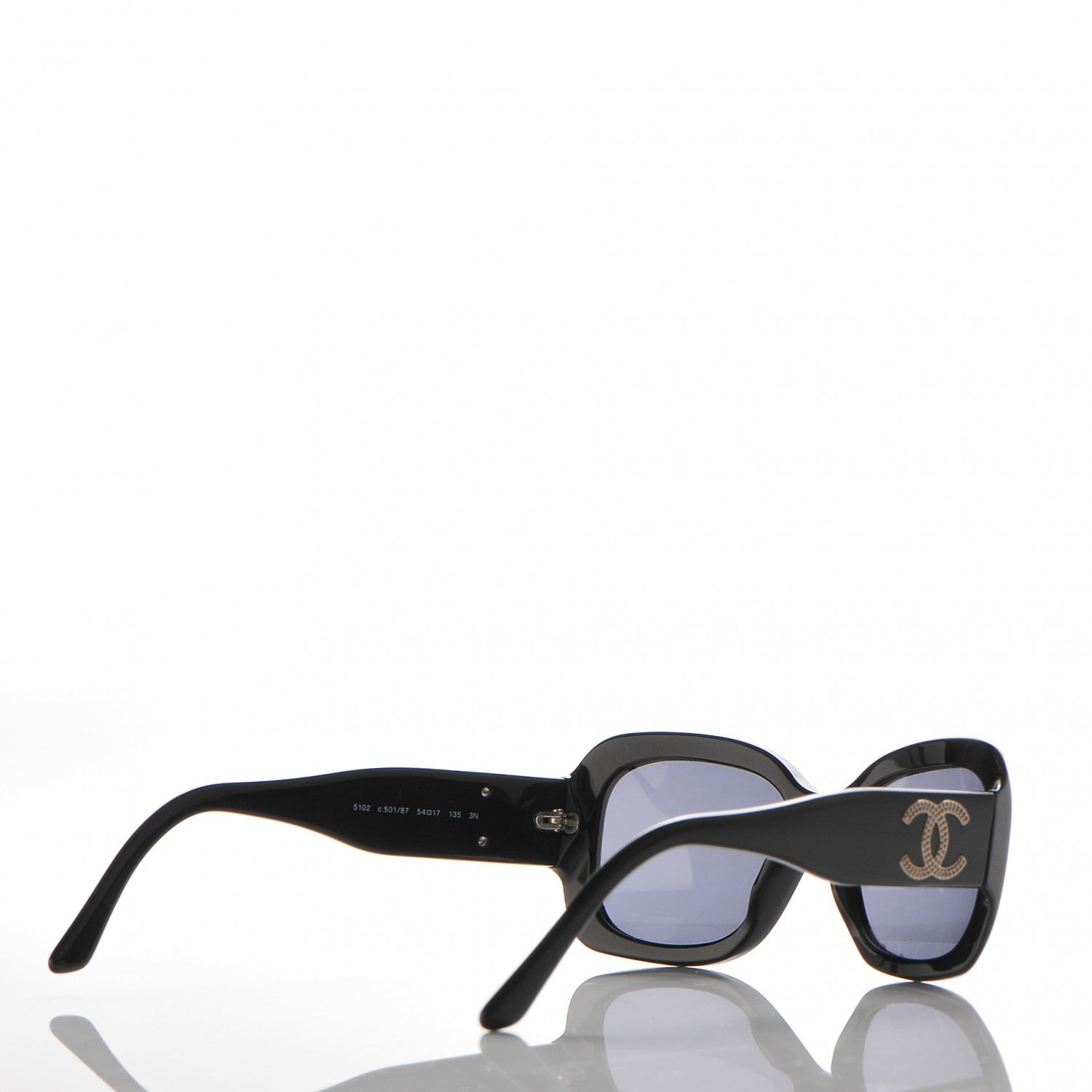 Chanel CC Sunglasses 5102 Black 4 of 9