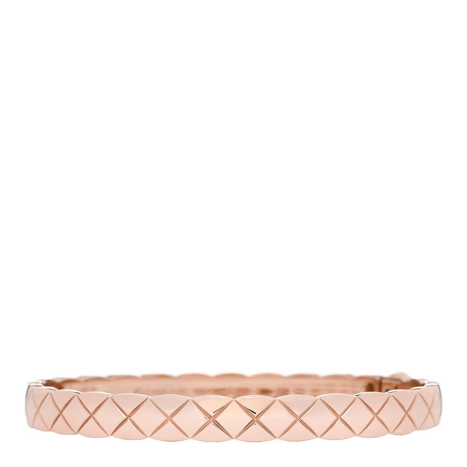 Chanel 18K Beige Gold Coco Crush Bangle Bracelet M 1 of 4