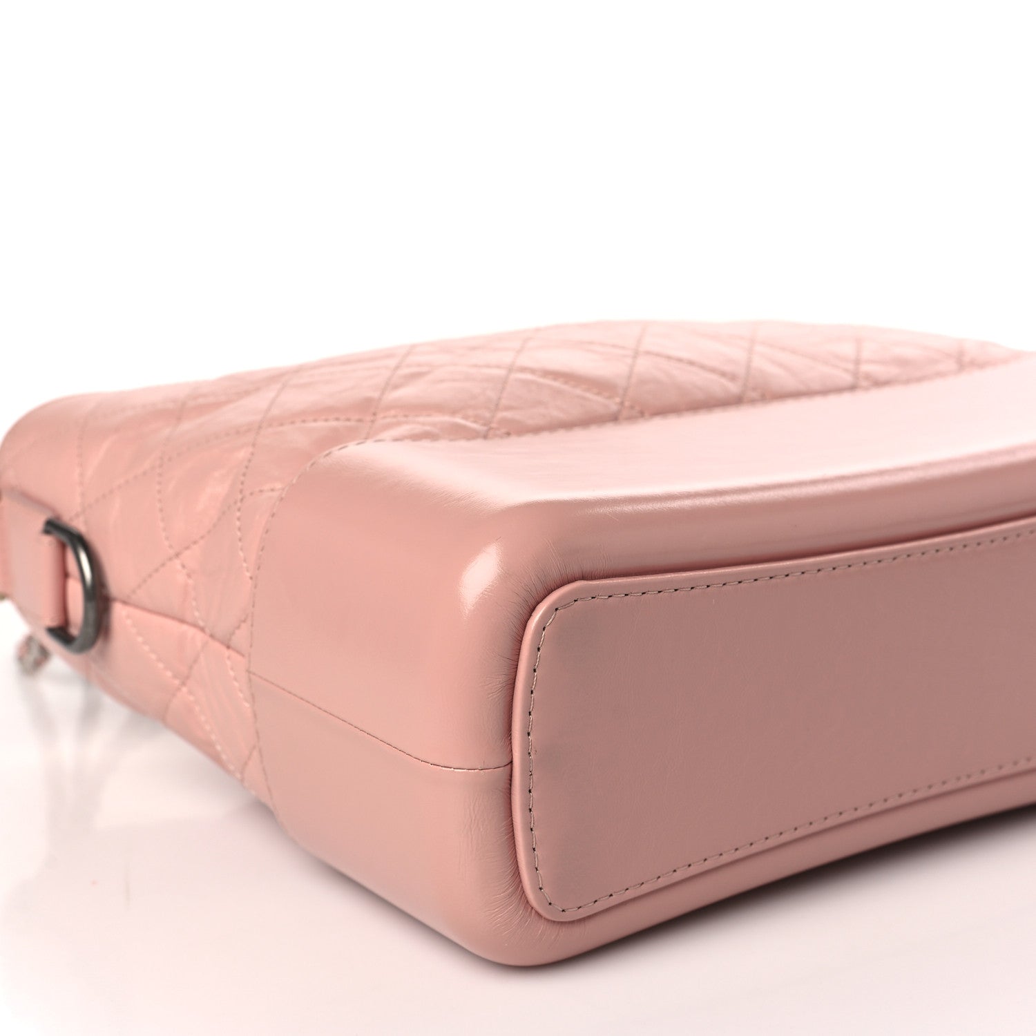 Chanel Aged Calfskin Quilted Medium Gabrielle Hobo Pink 8 of 9