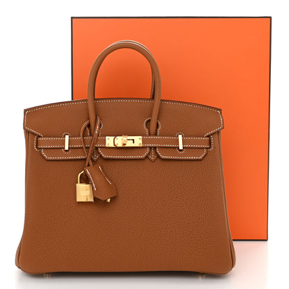 Hermes Togo Birkin 25 Gold 14 of 14