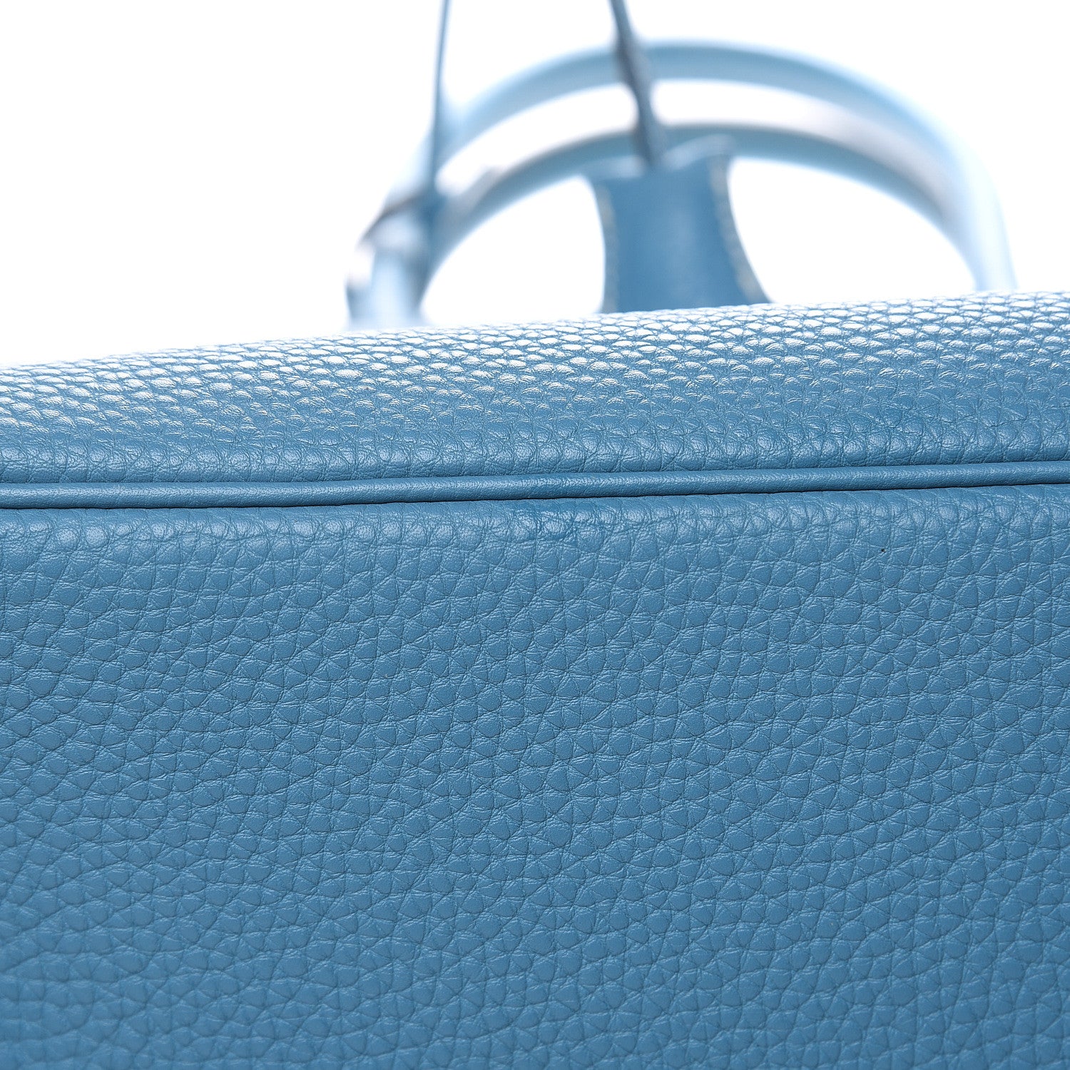 Hermes Taurillon Clemence Birkin 35 Blue Jean 28 of 29