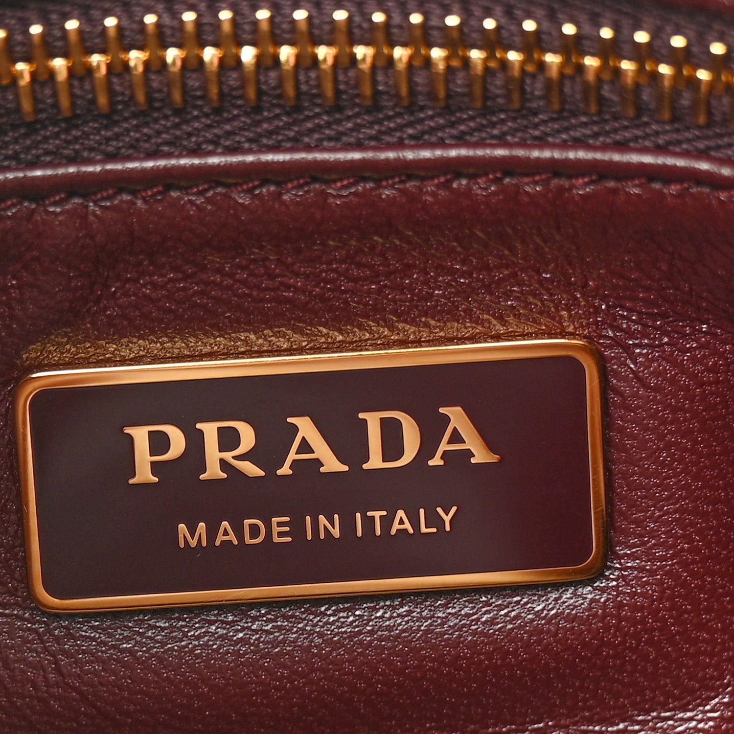 Prada Soft Calfskin Medium Aimée Shoulder Bag Burgundy 6 of 11