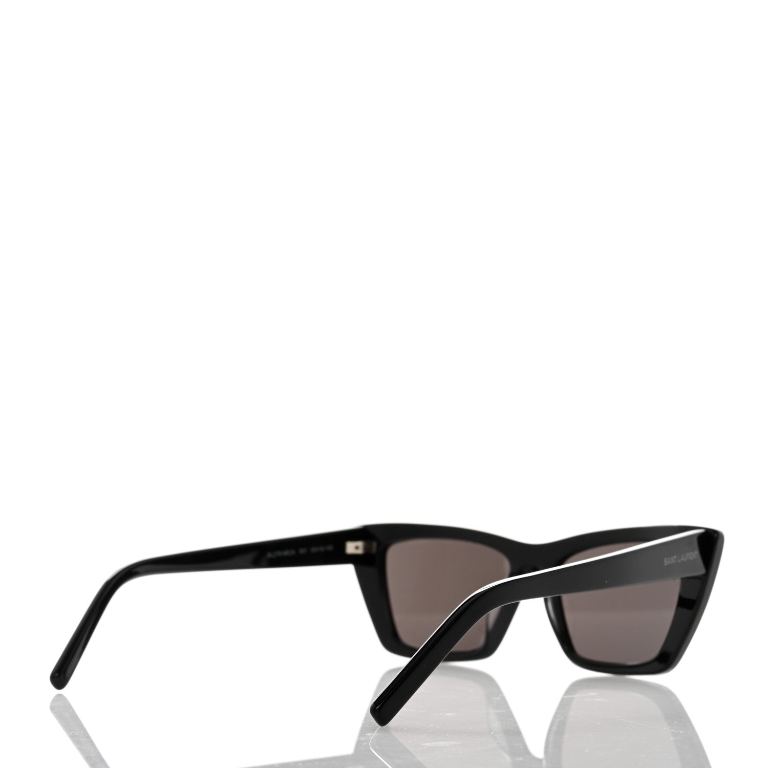 Saint Laurent Acetate Mica Cat Eye Sunglasses SL 276 Black 4 of 8