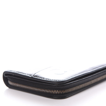 Chanel Lambskin Embossed Logo Wallet Black 11 of 14