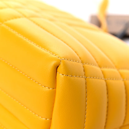 Burberry Calfskin Quilted Small Lola Zip Deep Saffron 10 of 10
