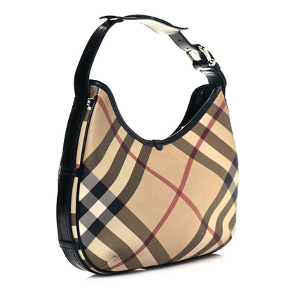 Burberry Nova Check Small Barton Hobo Black 2 of 14