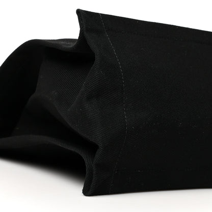Saint Laurent Linen Calfskin Rive Gauche North South Tote Black 9 of 10