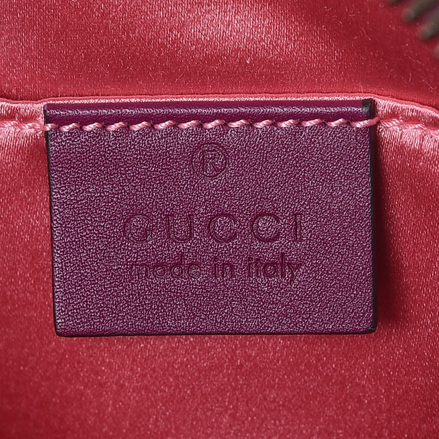 Gucci Velvet Matelasse Small GG Marmont Chain Shoulder Bag Fuchsia Violet Cyclamen 6 of 10