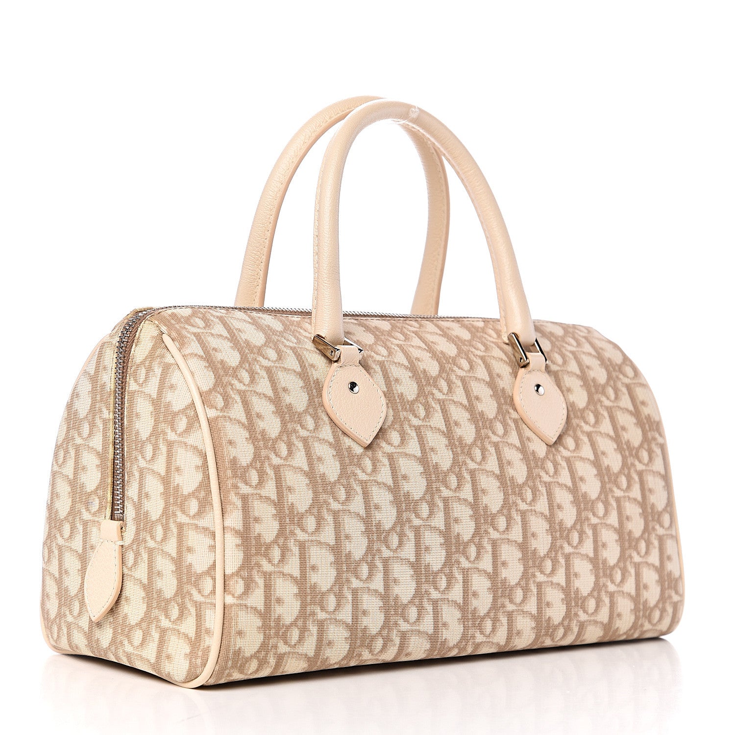 Christian Dior Monogram Vintage Flowers Bowler Beige 2 of 9