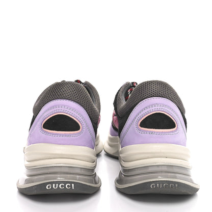 Gucci Technical Knit Fabric Suede Calfskin Womens Gucci Run Sneakers 38.5 38.5 6 of 9