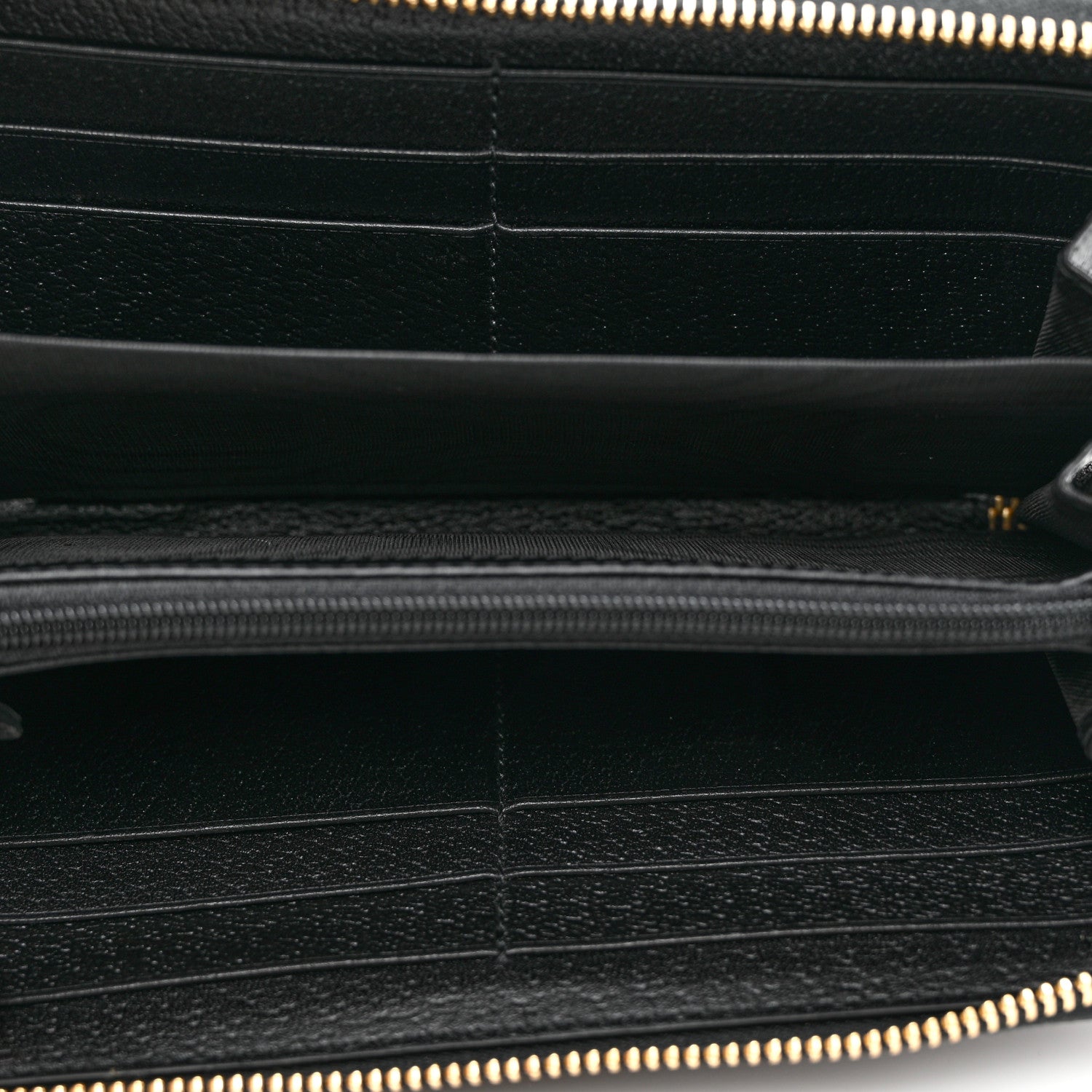 Gucci Calfskin Web Ophidia Zip Around Wallet Black 6 of 8