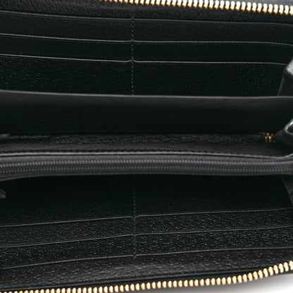 Gucci Calfskin Web Ophidia Zip Around Wallet Black 6 of 8