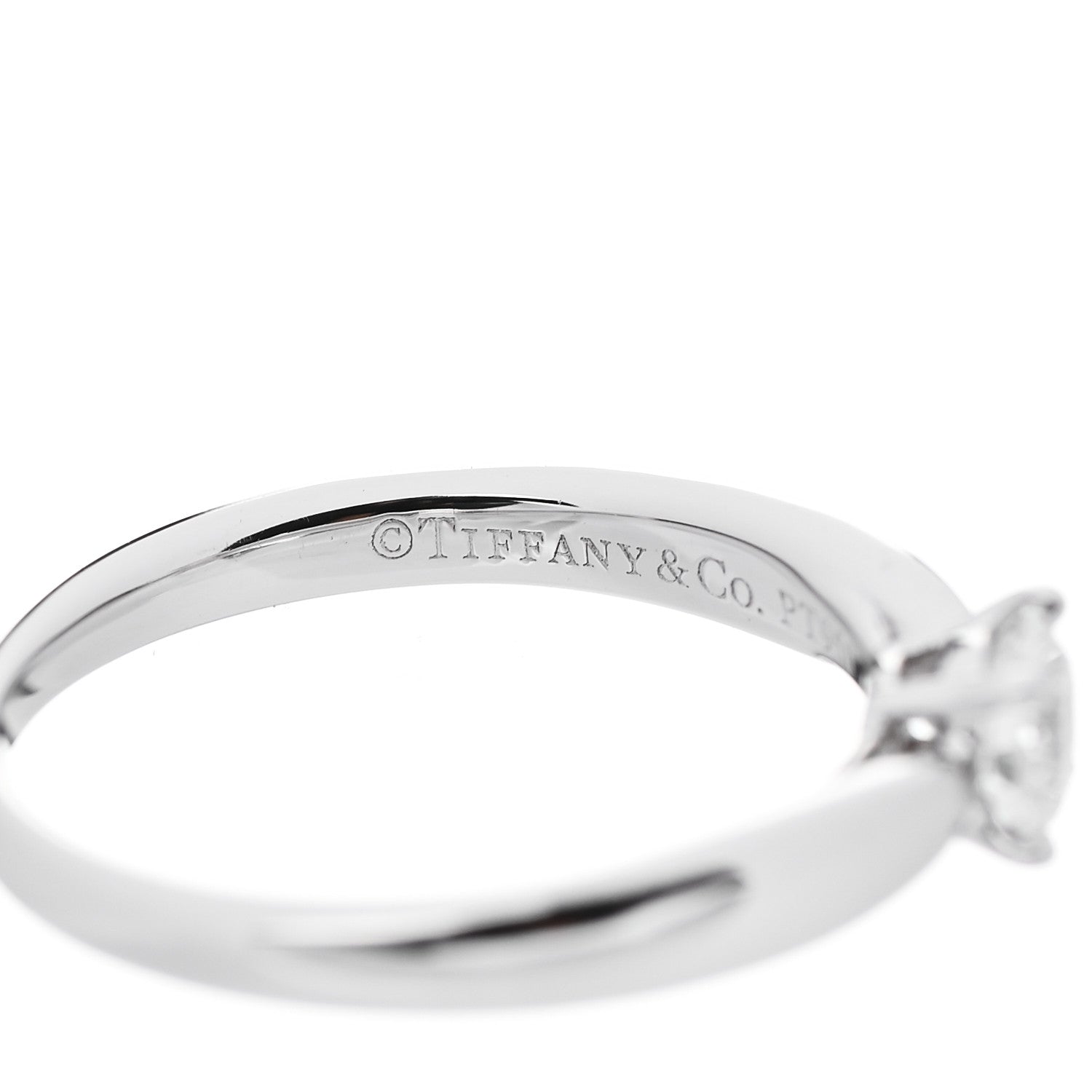 Tiffany Platinum Diamond .32ct Harmony Solitaire Engagement Ring 49 5 4 of 7