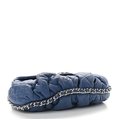 Chanel Washed Lambskin Quilted Medium Chain Around Messenger Blue 3 of 8