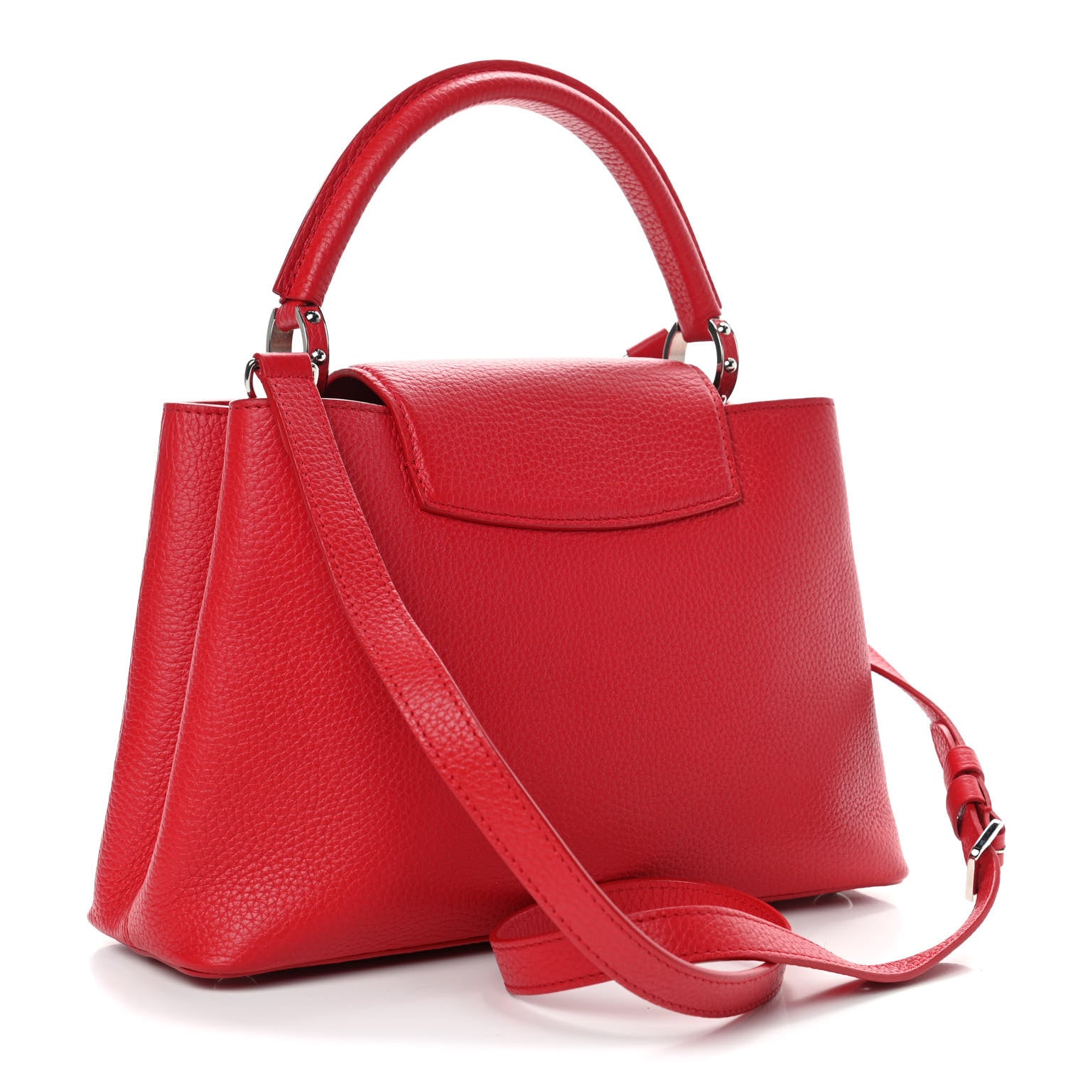 Louis Vuitton Taurillon Capucines PM Rubis 2 of 5