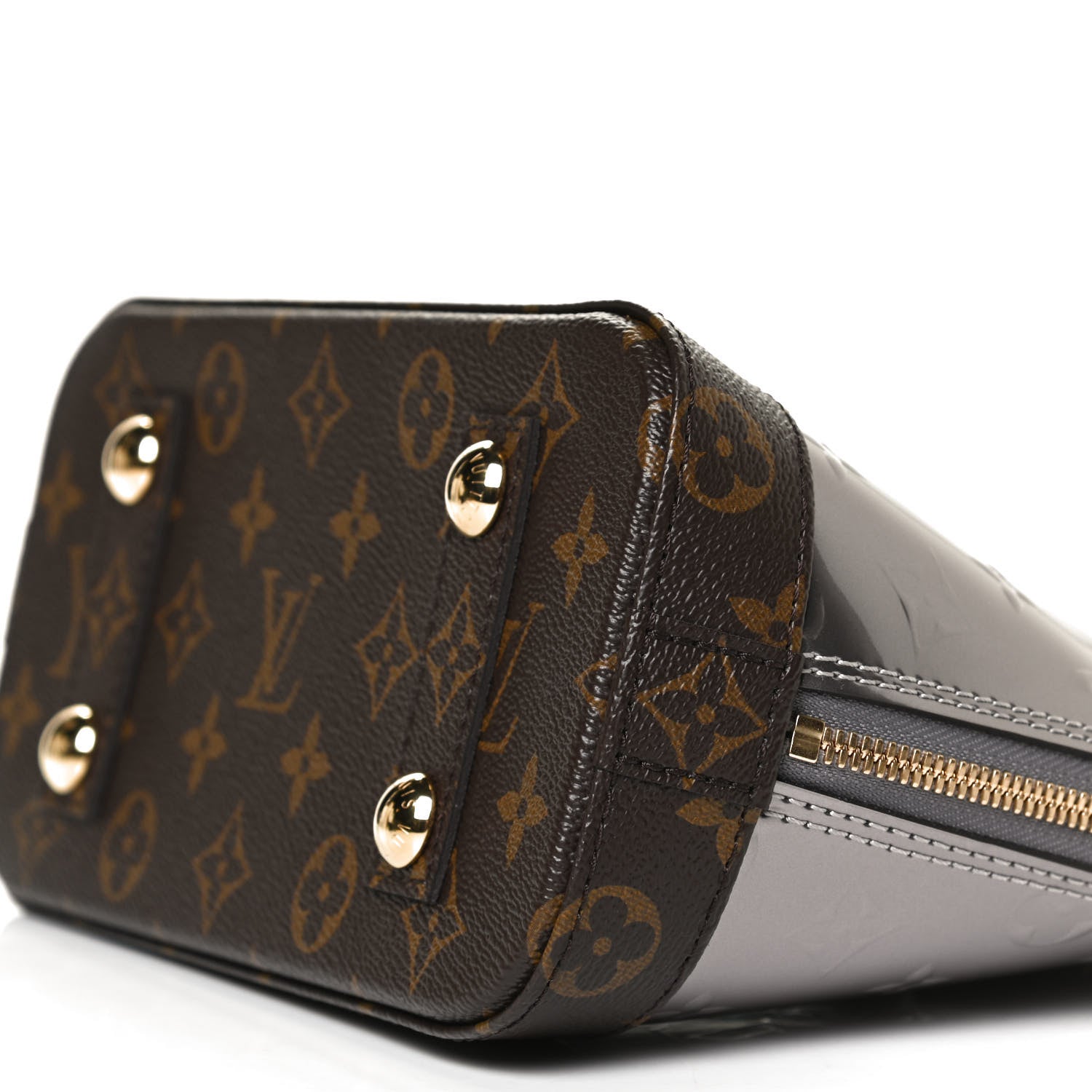 Louis Vuitton Vernis Monogram Alma BB Taupe Metallise 10 of 10