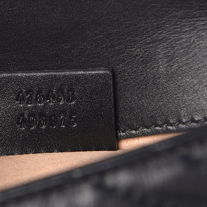Gucci Calfskin Matelasse Super Mini GG Marmont Shoulder Bag Black 7 of 10