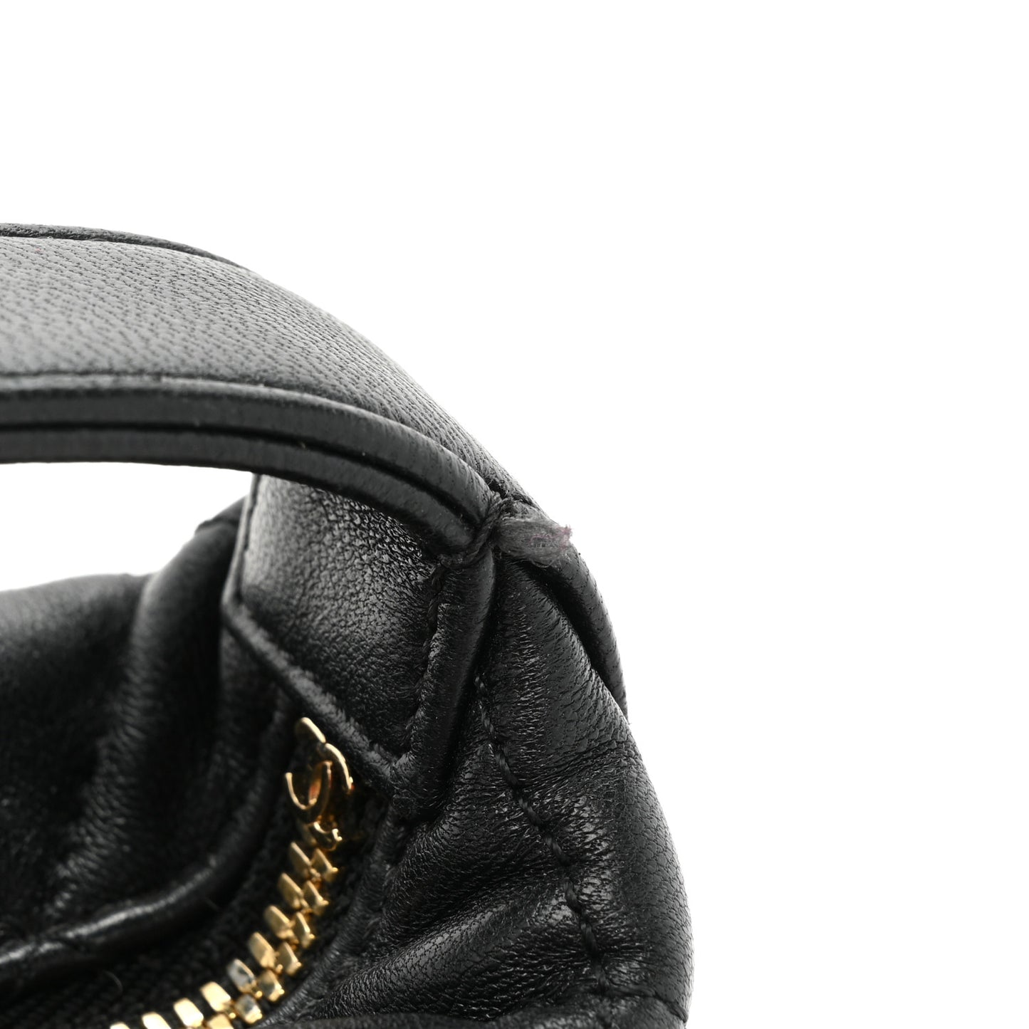 Lambskin Quilted Small Perfect Meeting Hobo Black