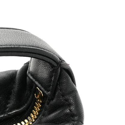 Chanel Lambskin Quilted Small Perfect Meeting Hobo Black 11 of 13