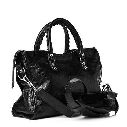 Balenciaga Agneau Classic Silver Hardware S City Black 2 of 10