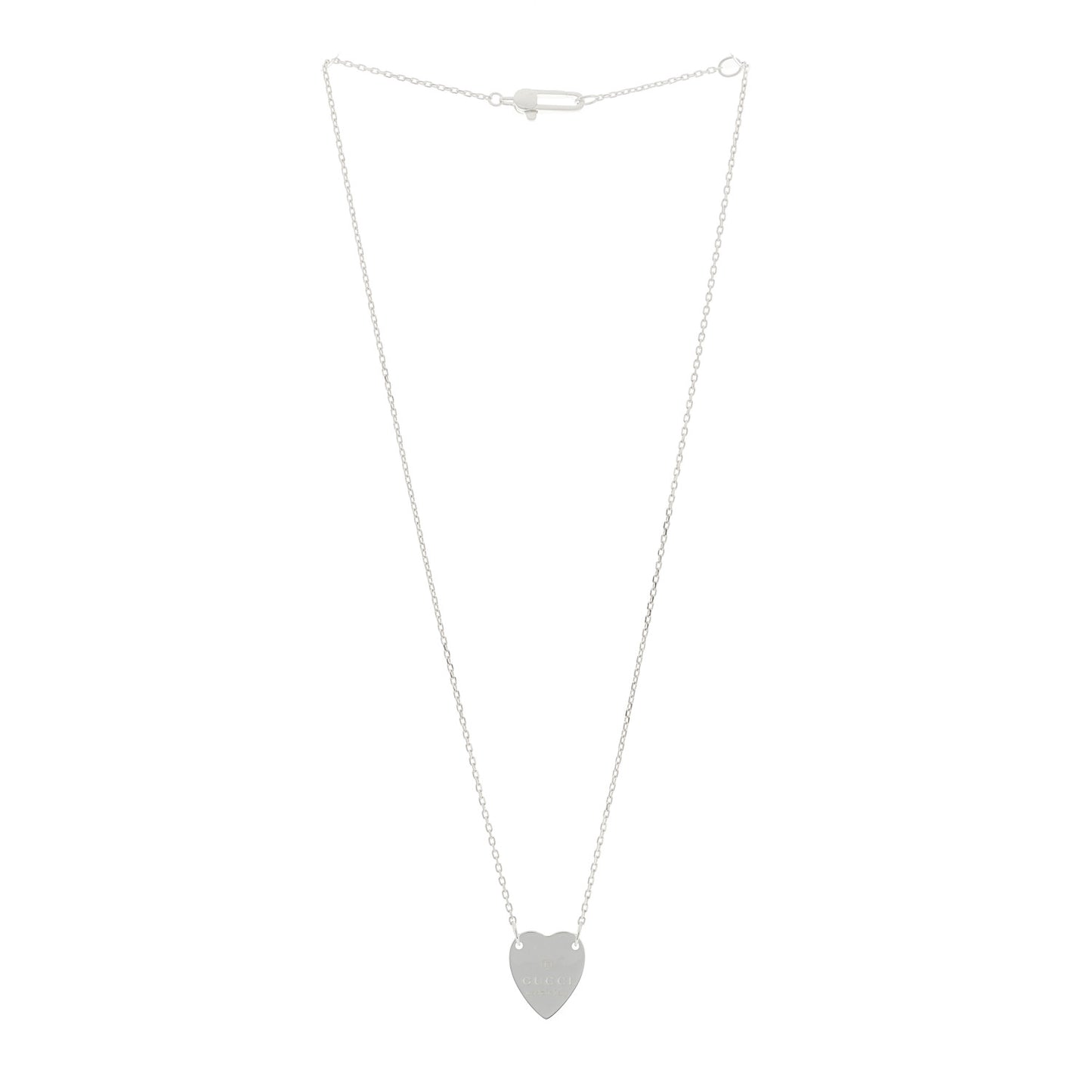 Sterling Silver Trademark Heart Pendant Necklace