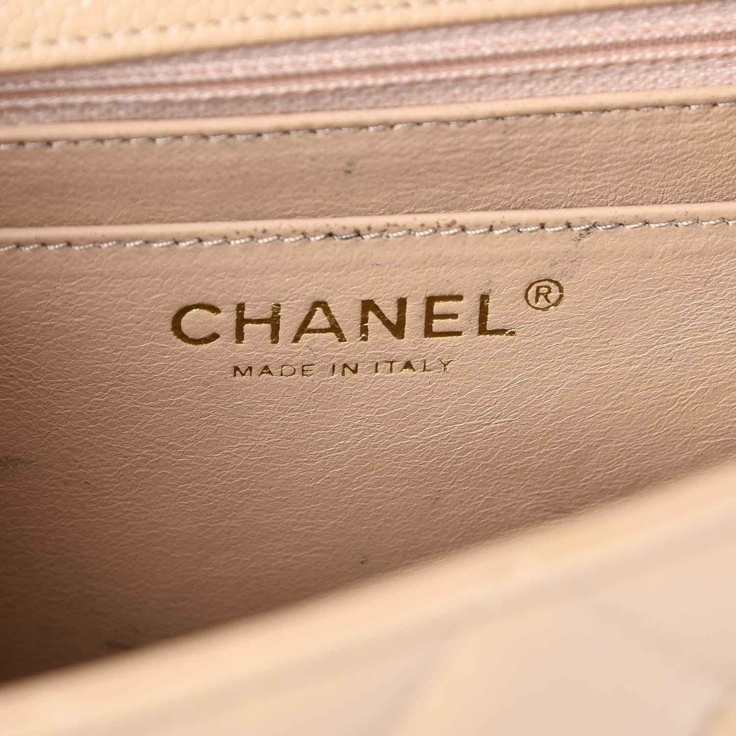 Chanel Caviar Quilted Jumbo Single Flap Beige Clair 6 of 7