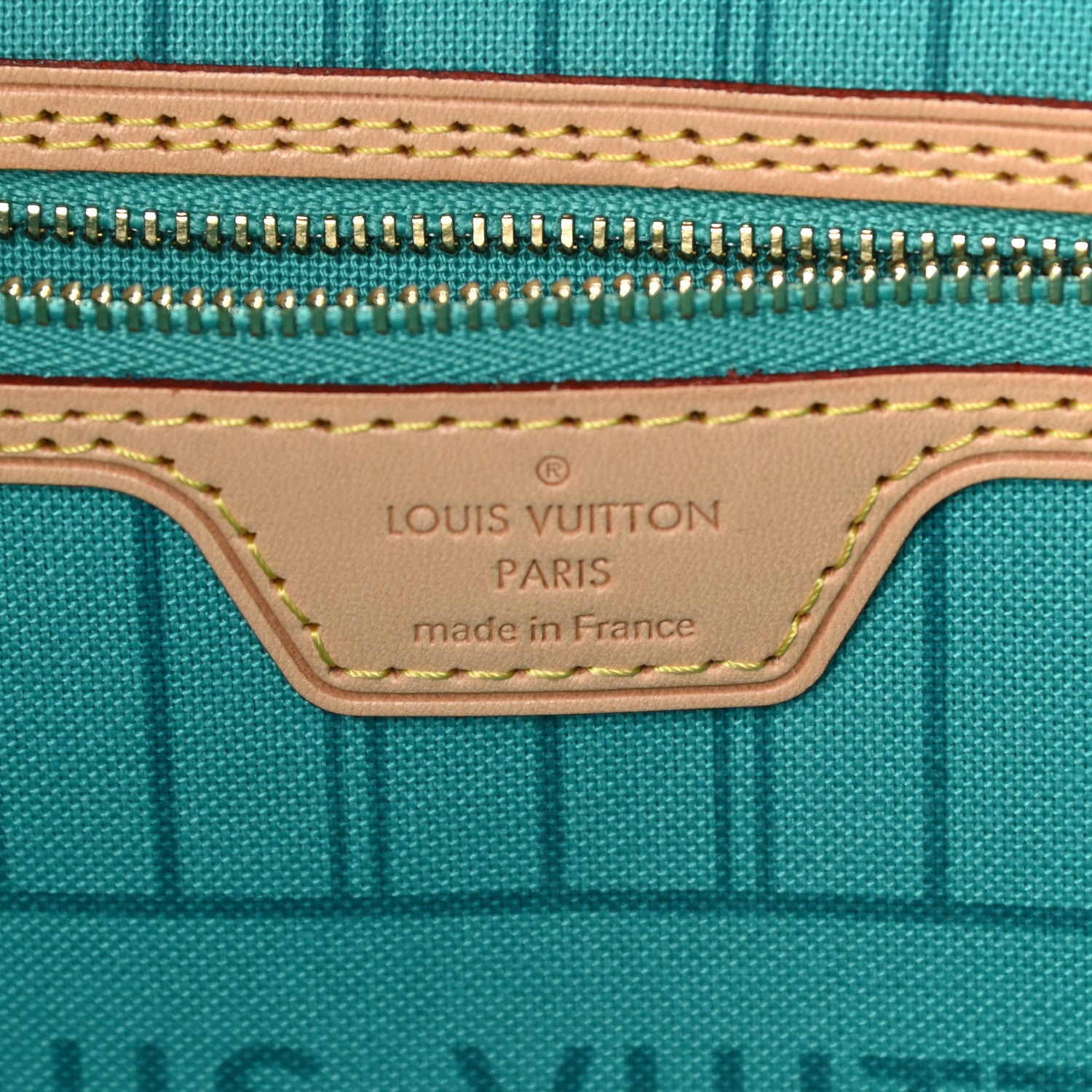 Louis Vuitton Monogram V Neverfull MM Turquoise 6 of 11