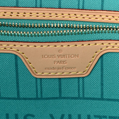 Louis Vuitton Monogram V Neverfull MM Turquoise 6 of 11