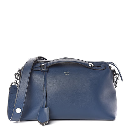 Fendi Vitello Dolce Medium By The Way Boston Bag Blue 1 of 9