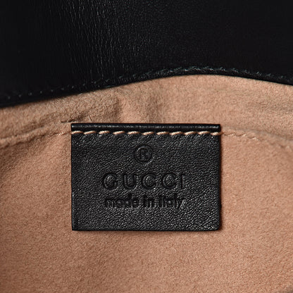Gucci Calfskin Matelasse Mini GG Marmont Shoulder Bag Black 6 of 10