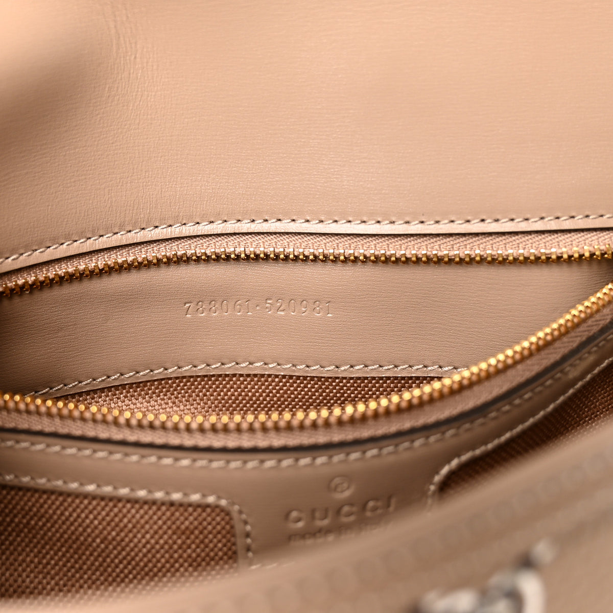 Gucci GG Shadow Monogram Small Luce Shoulder Bag Beige 7 of 10