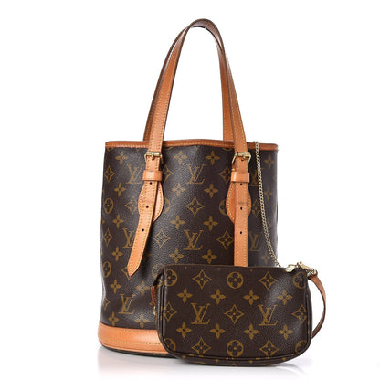 Louis Vuitton Monogram Petit Bucket 23 1 of 11