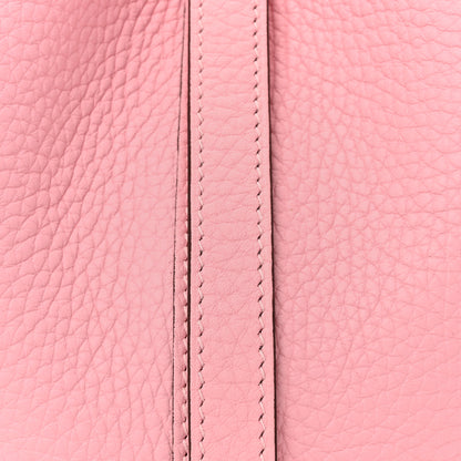 Hermes Taurillon Clemence Picotin Lock 18 PM Rose Sakura 8 of 10