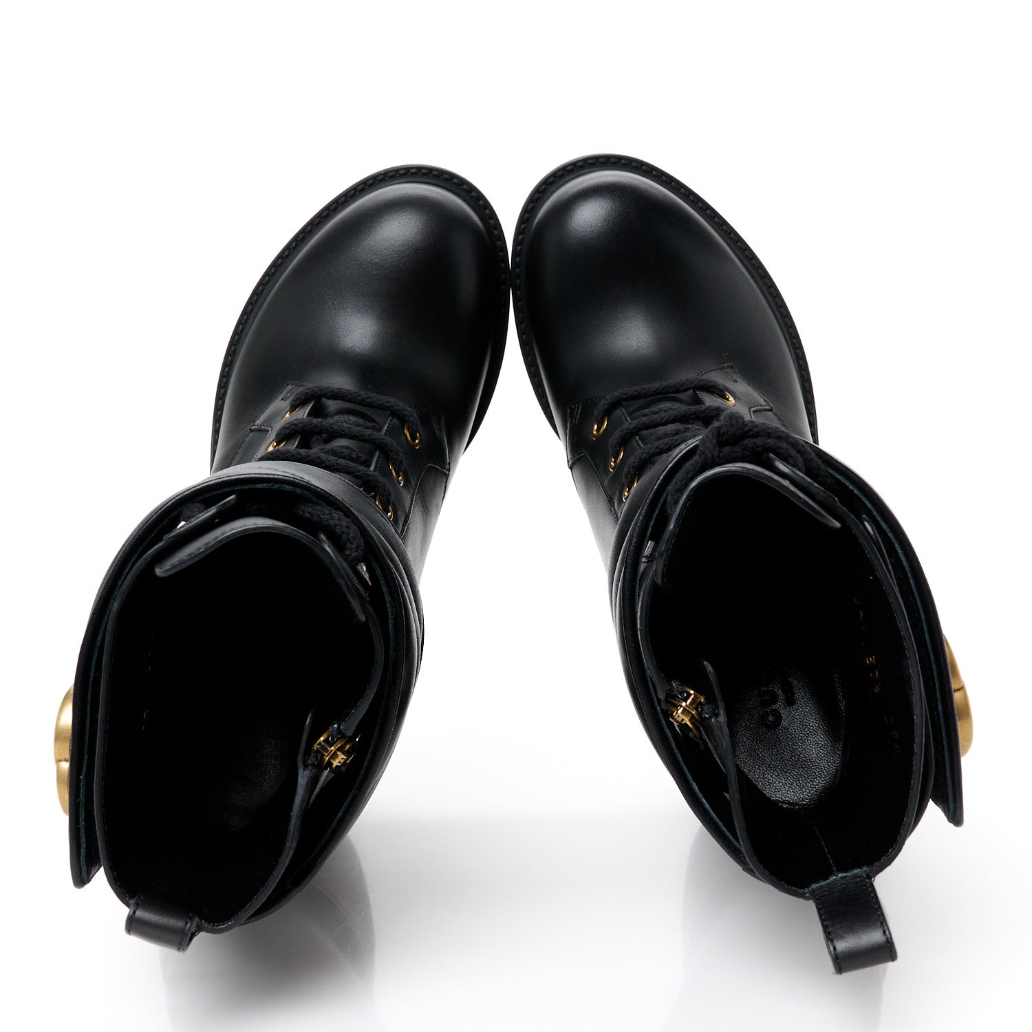 Gucci Flores Calfskin Nappa Charlotte Matelasse Ankle Boots 37.5 Black 2 of 9